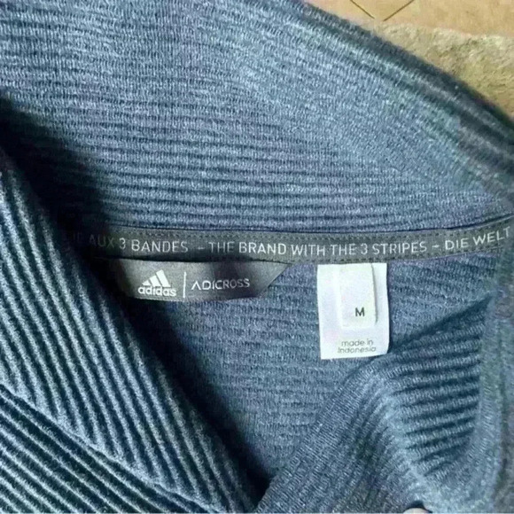 Adidas adicross captains sweater. NWOT. Never worn. Men’s Medium Navy Blue‎ - Picture 5 of 6